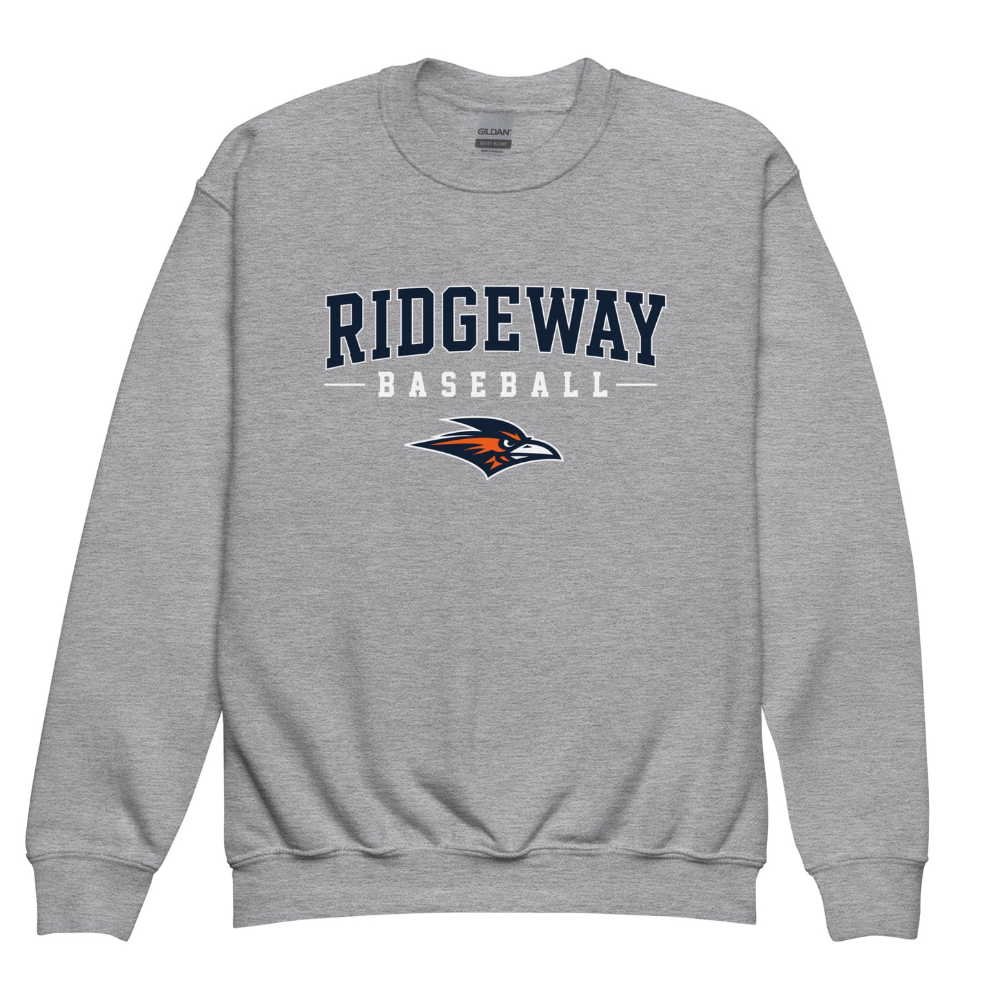Classic | Youth Sweatshirt | Ridgeway High School Baseball | Modern Script Logo