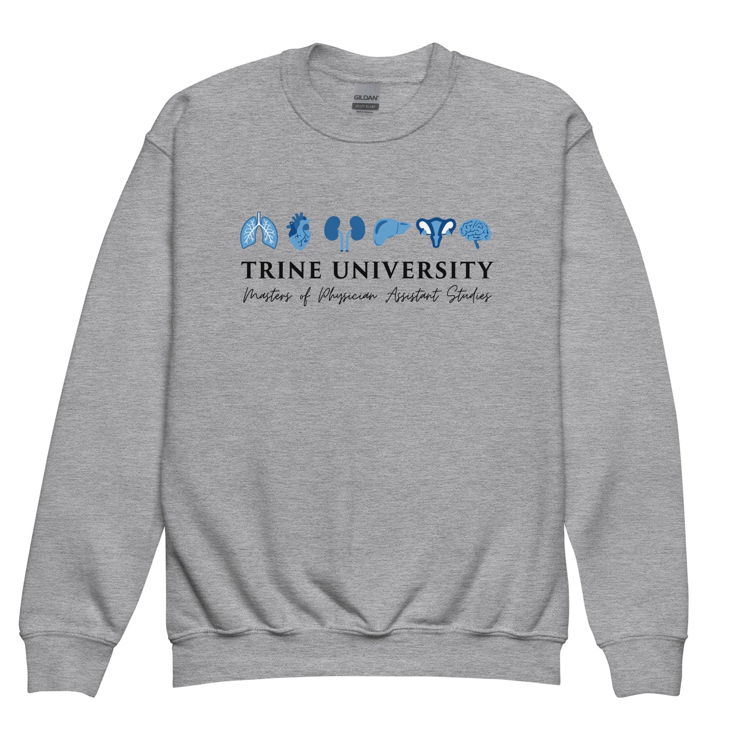 Classic | Youth Sweatshirt | Trine PA program | Modern Script Logo