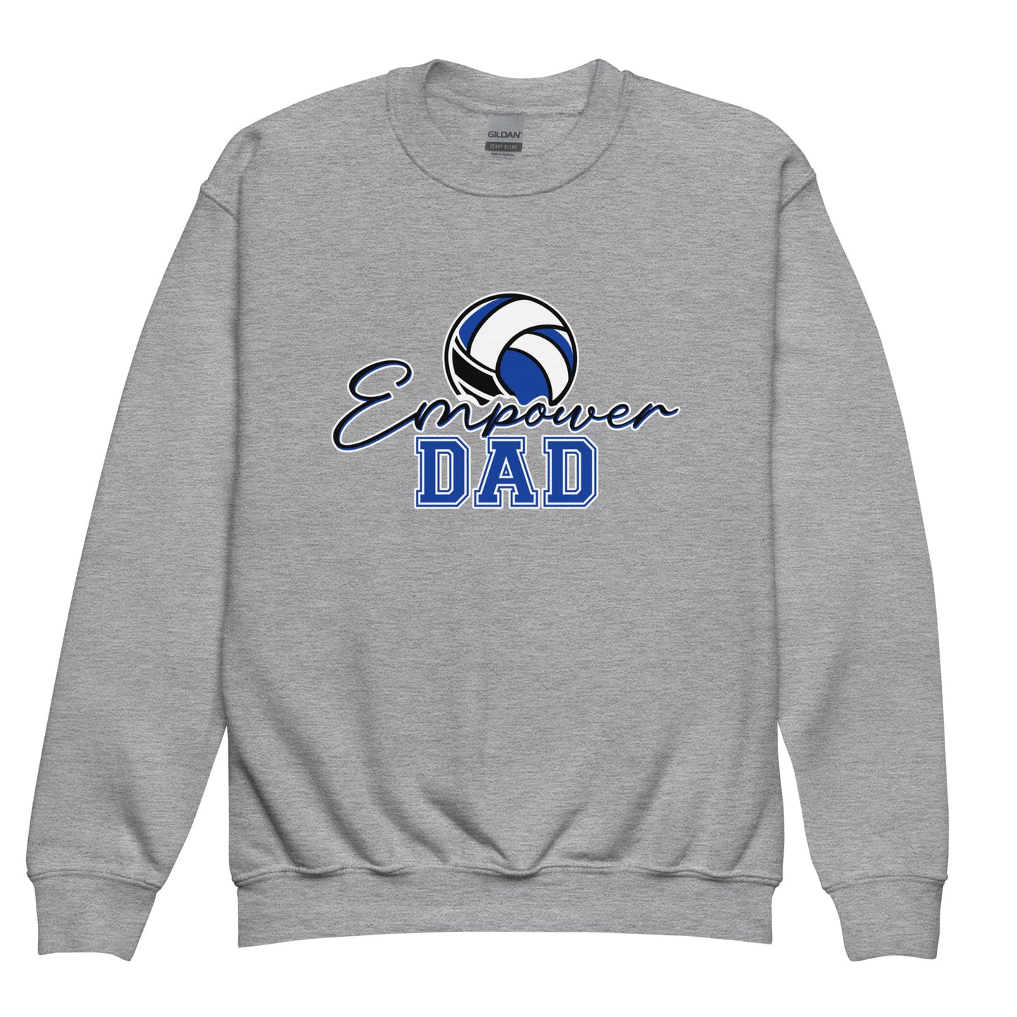 Classic | Youth Sweatshirt | Empower Volleyball Club | Dad Crest Logo