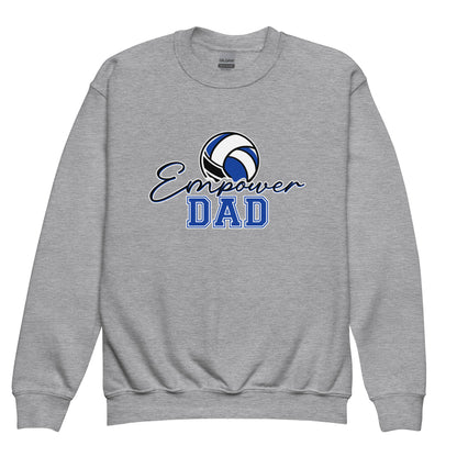 Classic | Youth Sweatshirt | Empower Volleyball Club | Dad Crest Logo
