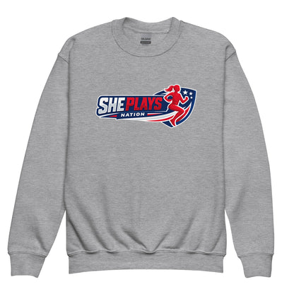 Classic | Youth Sweatshirt | She Plays Nation | Crest Logo