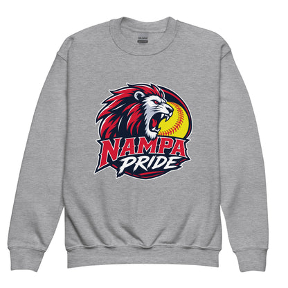 Classic | Youth Sweatshirt | Nampa Pride | Lion Crest Logo