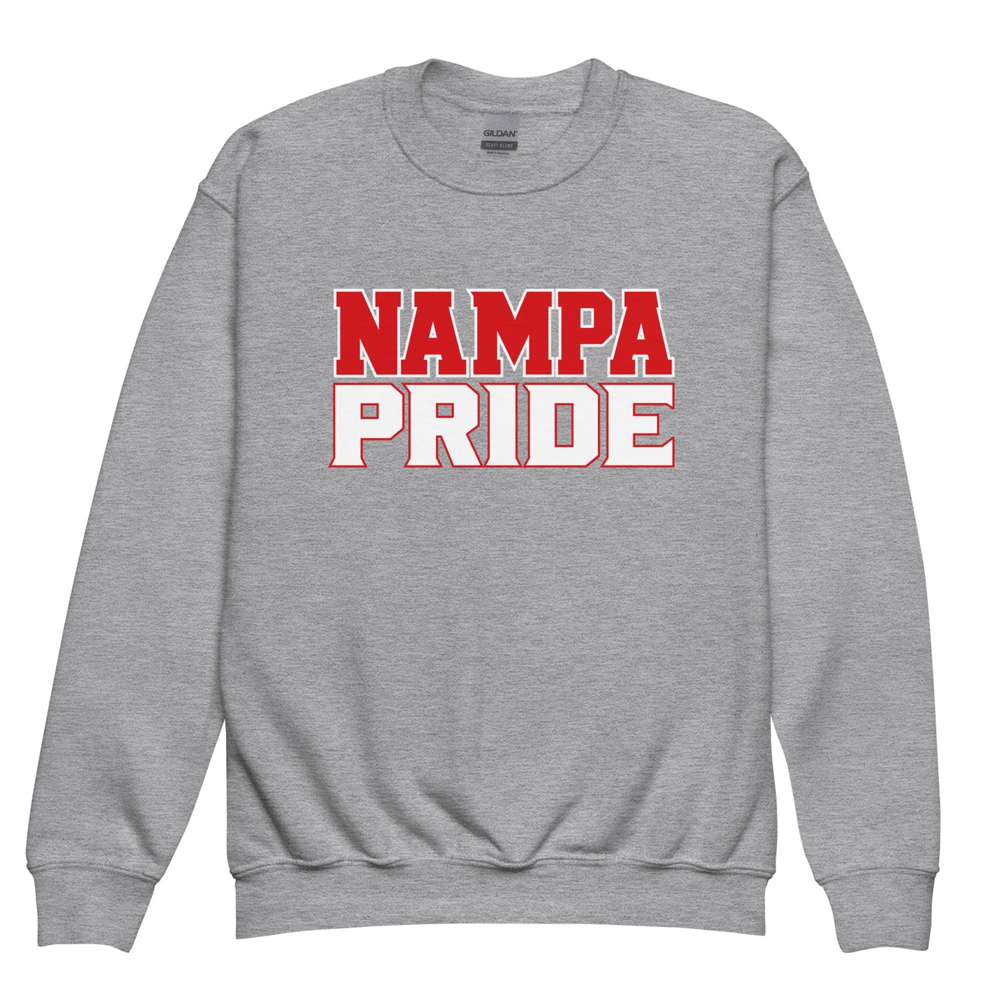 Classic | Youth Sweatshirt | Nampa Pride | Letter Mark Logo