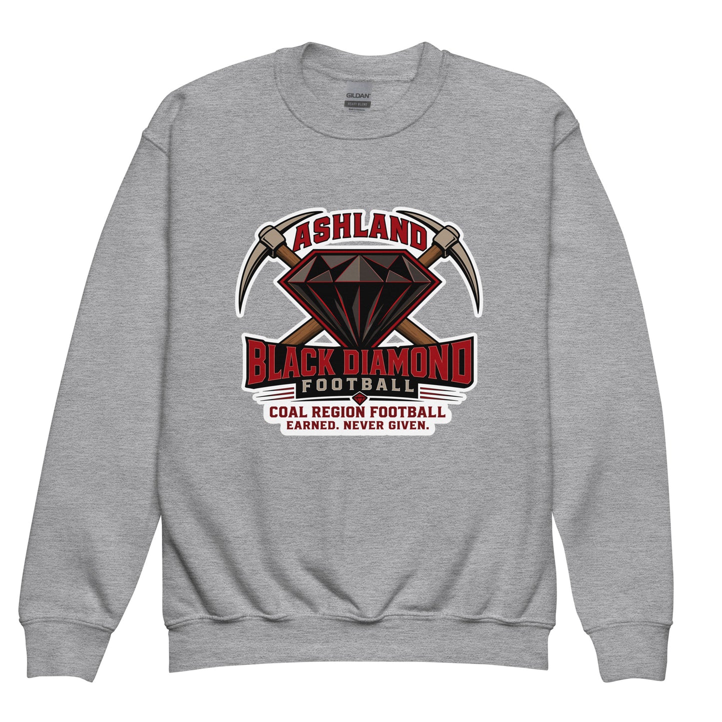 Classic | Youth Sweatshirt | Ashland Black Diamonds | Vanguard Logo