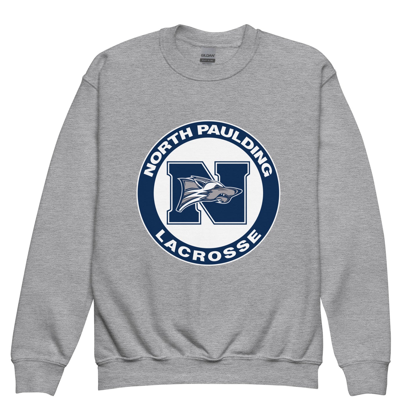 Classic | Youth Sweatshirt | North Paulding Lacrosse | Badge Logo