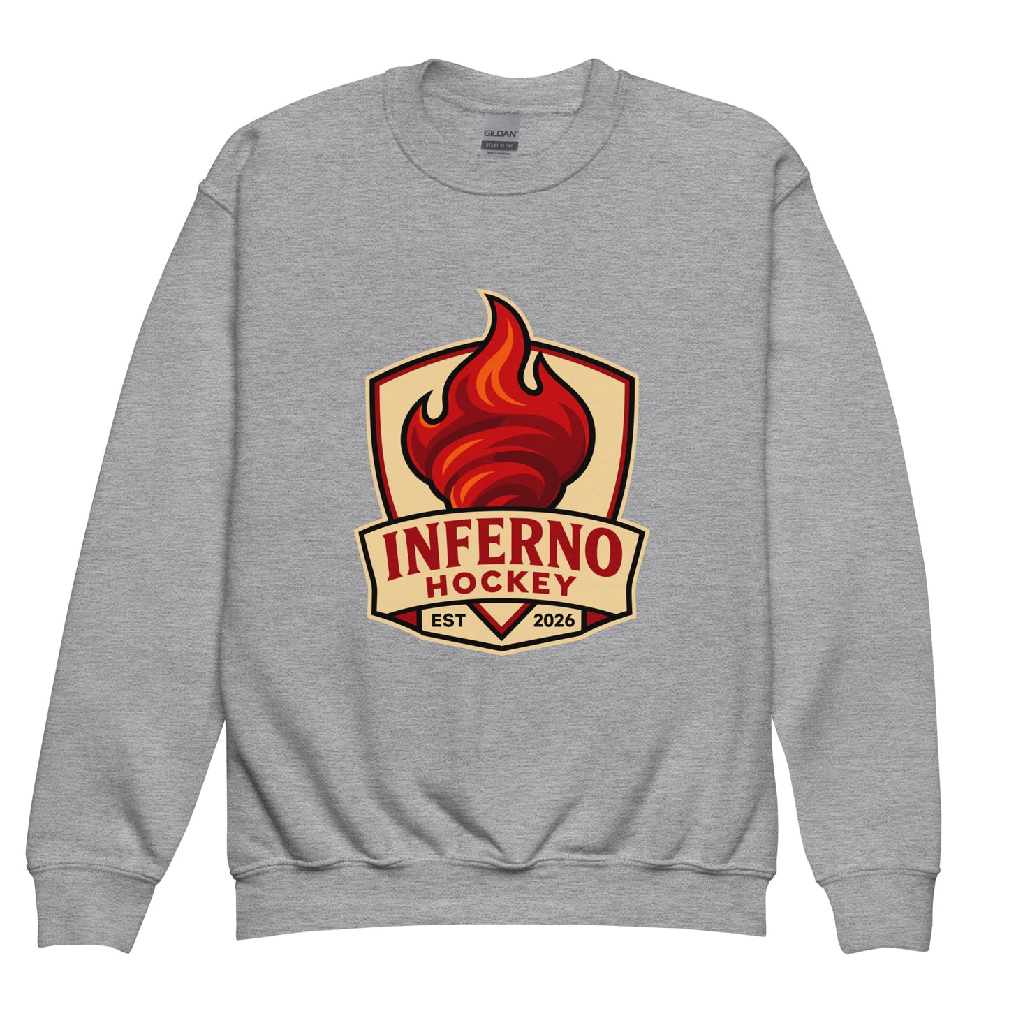 Classic | Youth Sweatshirt | Inferno Hockey | Crest Logo