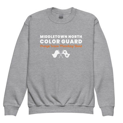 Classic | Youth Sweatshirt | Orange Wave Marching Band | Modern Script Logo