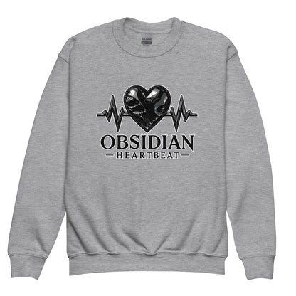 Classic | Youth Sweatshirt | Obsidian Heartbeat | Pulse Athletics Logo