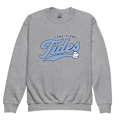 Classic | Youth Sweatshirt | Long Island Tides Baseball | Athletics Logo