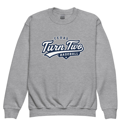 Classic | Youth Sweatshirt | Texas Turn Two Baseball | Athletics Logo