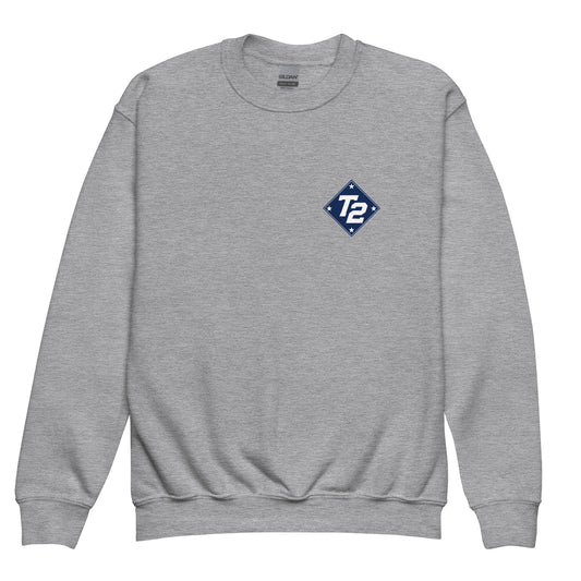 Classic | Youth Sweatshirt | Texas Turn Two Baseball | Crest Logo