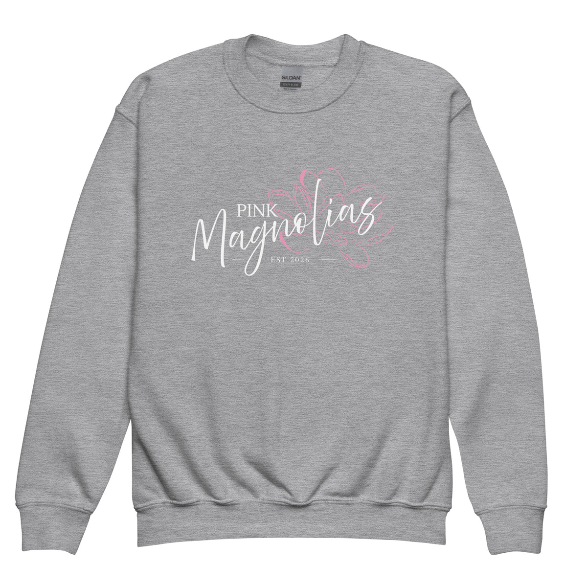 Classic | Youth Sweatshirt | Pink Magnolias Dance | Modern Script Logo