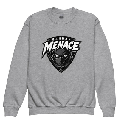 Classic | Youth Sweatshirt | Mandan Menace | Shield Logo