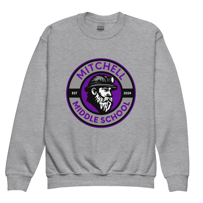 Classic | Youth Sweatshirt | Mitchell Middle School Softball | Badge Logo