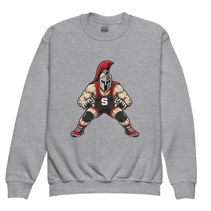 Classic | Youth Sweatshirt | Spartan Wrestling Club | Mascot Logo