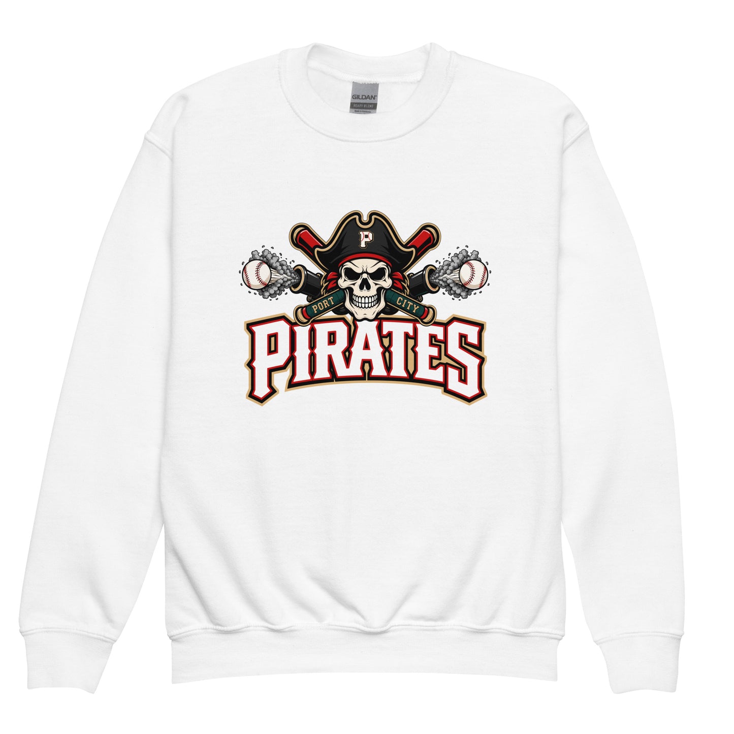 Classic | Youth Sweatshirt | Port City Pirates | Cannonball Portside Logo