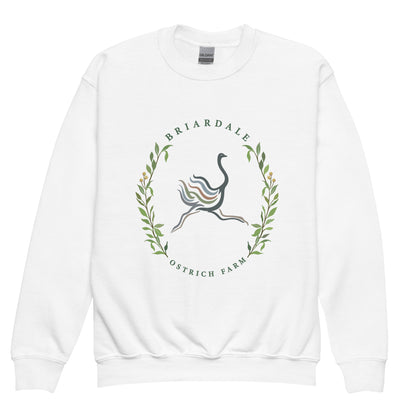 Classic | Youth Sweatshirt | Briardale Ostrich Farm | Crest Logo
