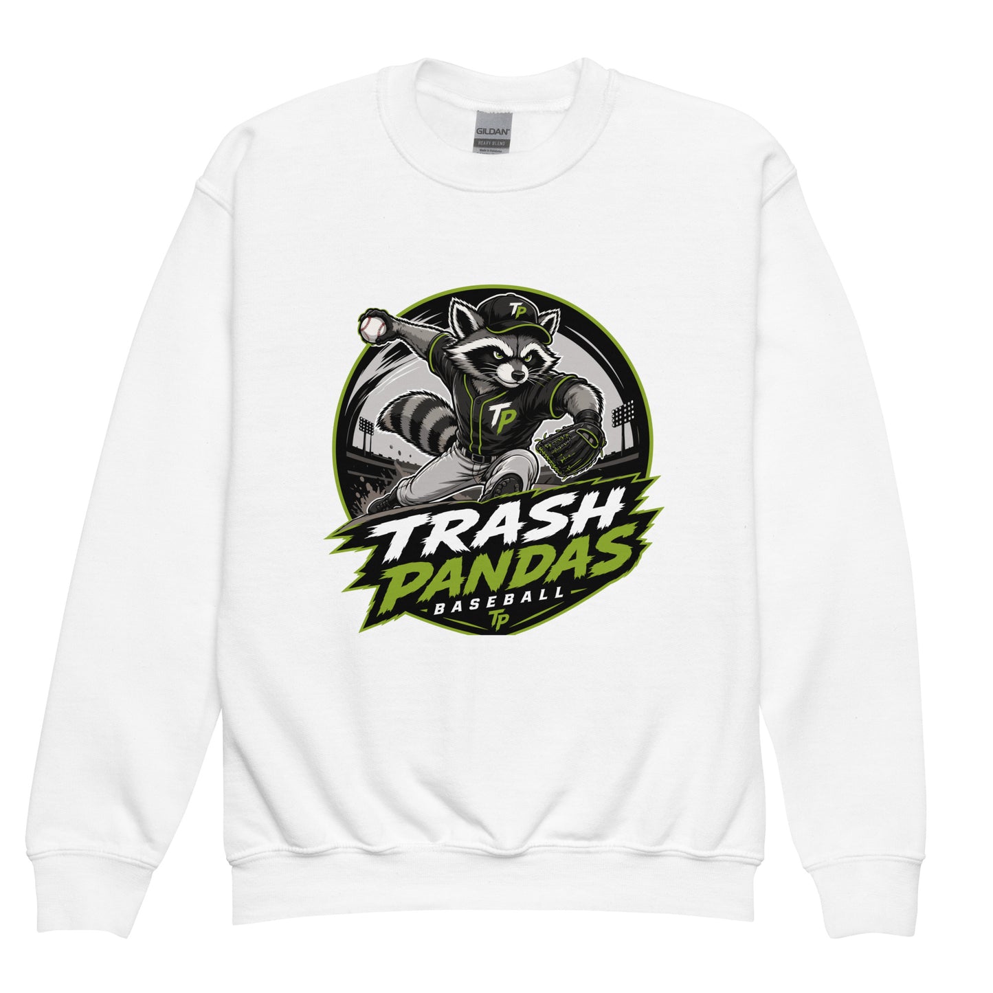 Classic | Youth Sweatshirt | Trash Pandas Baseball Organization | Vanguard Logo