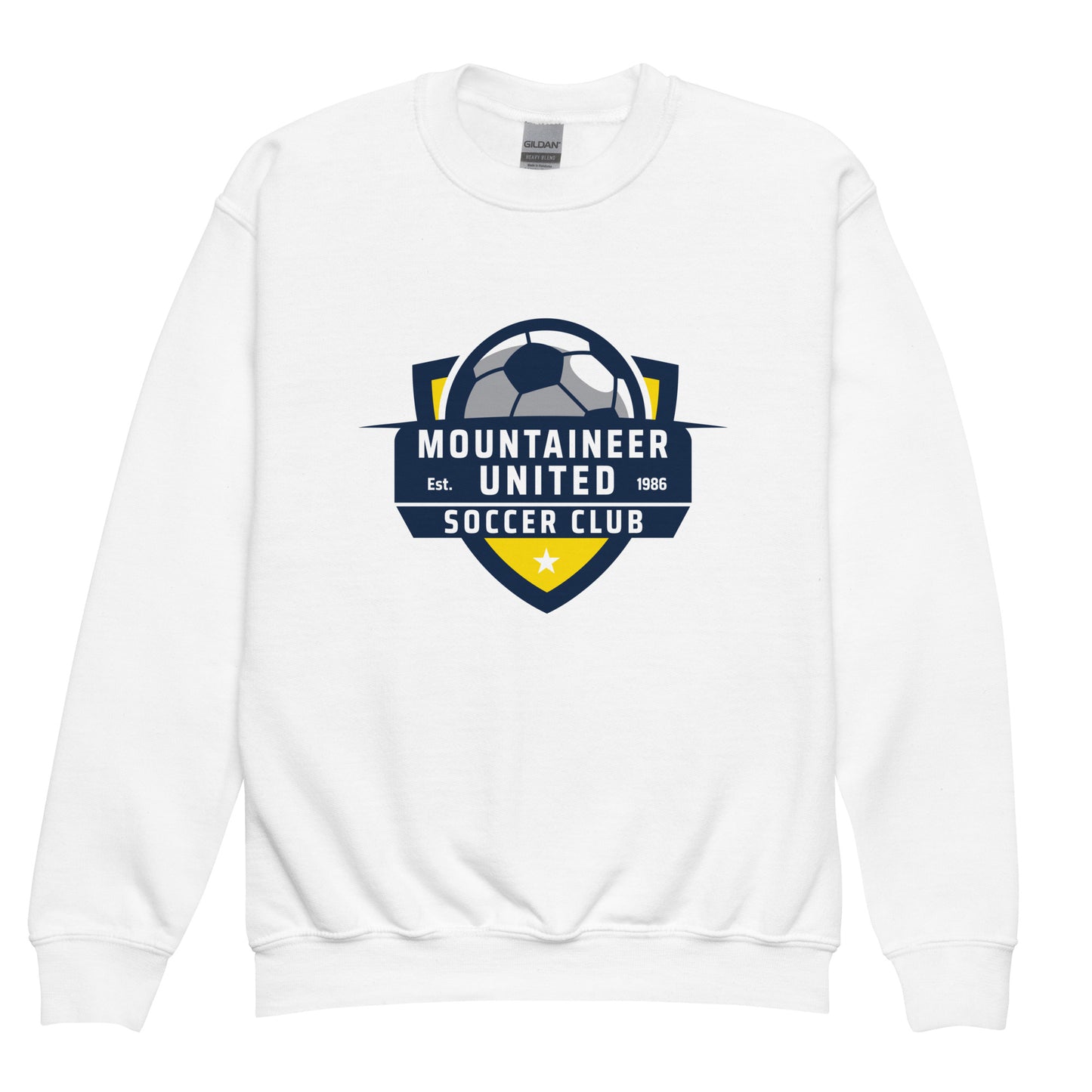 Classic | Youth Sweatshirt | Mountaineer United Soccer Club | Alpine Crest Logo
