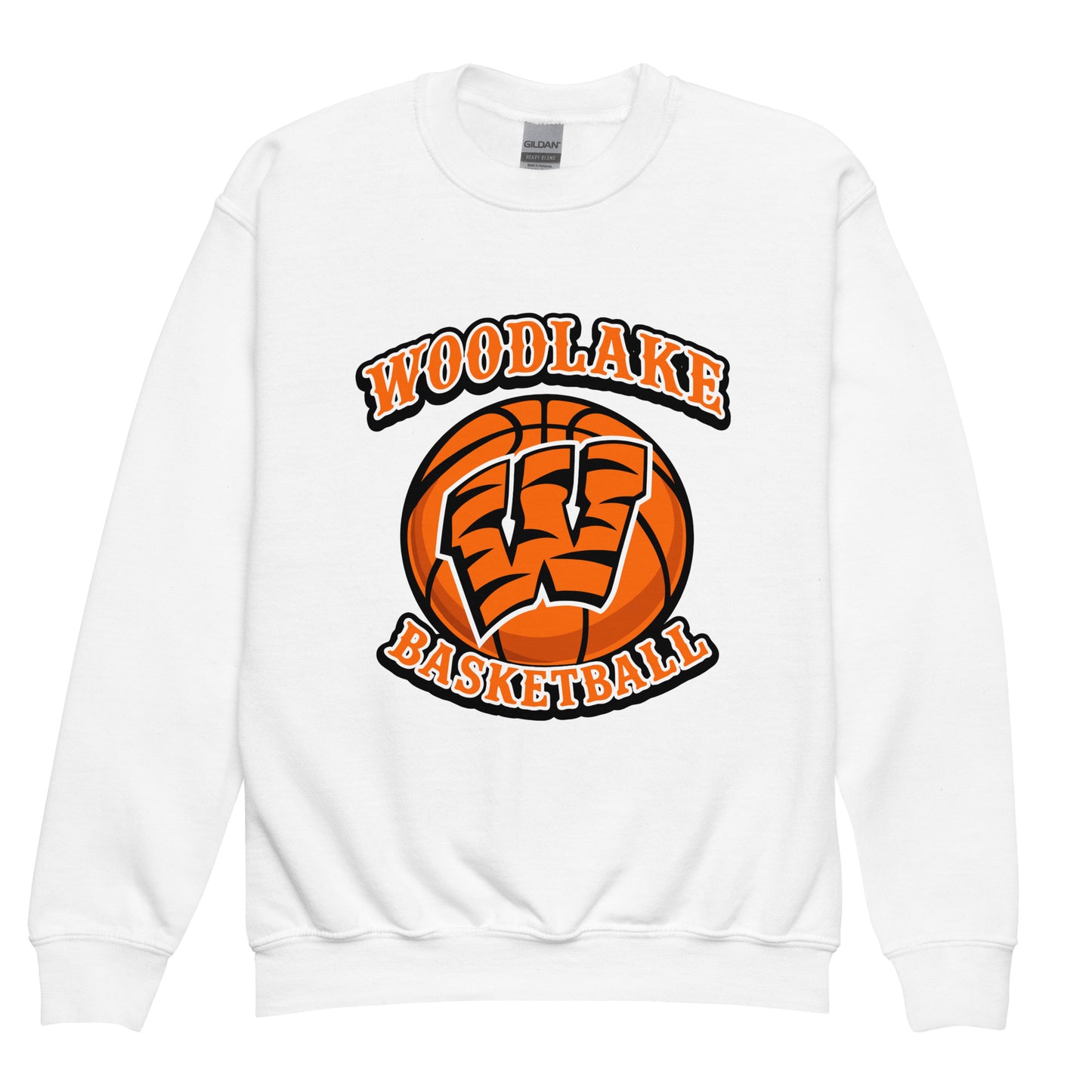 Classic | Youth Sweatshirt | Woodlake Boys Basketball | Athletics Logo