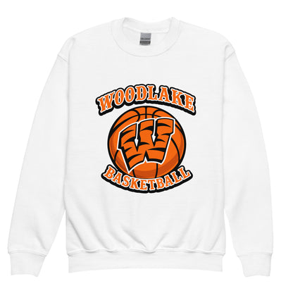 Classic | Youth Sweatshirt | Woodlake Boys Basketball | Athletics Logo