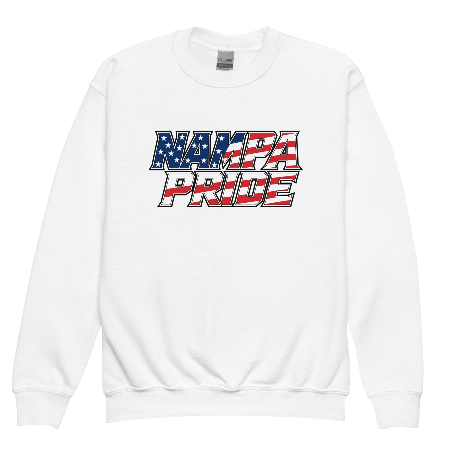 Classic | Youth Sweatshirt | Nampa Pride | Modern Script Logo