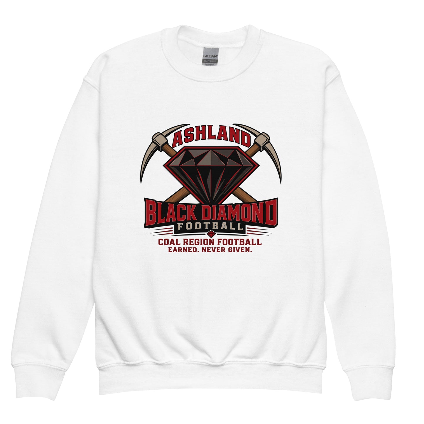 Classic | Youth Sweatshirt | Ashland Black Diamonds | Vanguard Logo