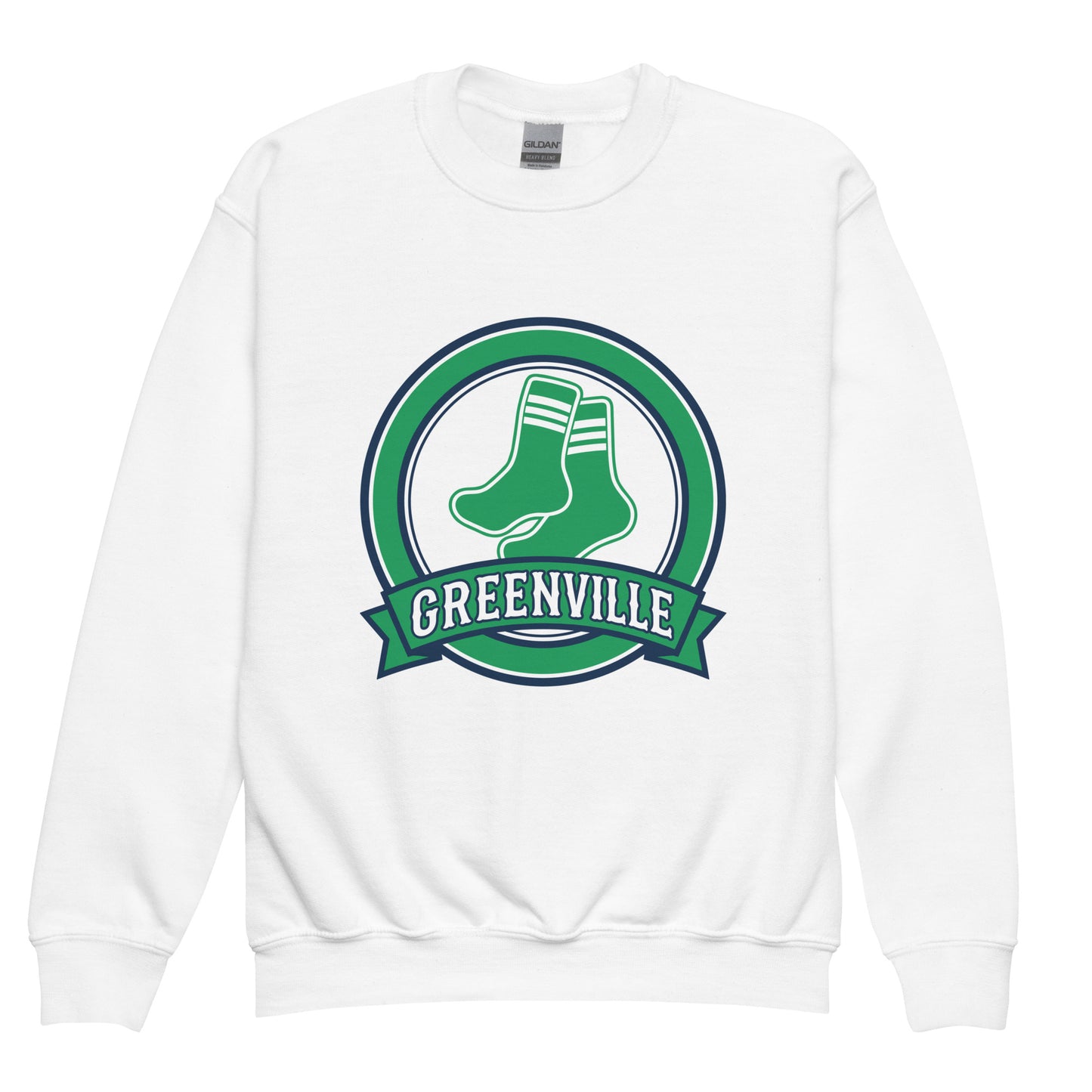 Classic | Youth Sweatshirt | Greenville Sox | Badge Logo