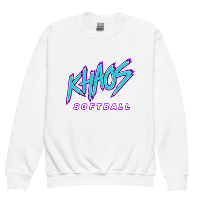 Classic | Youth Sweatshirt | Khaos Softball | Atlhetics Logo