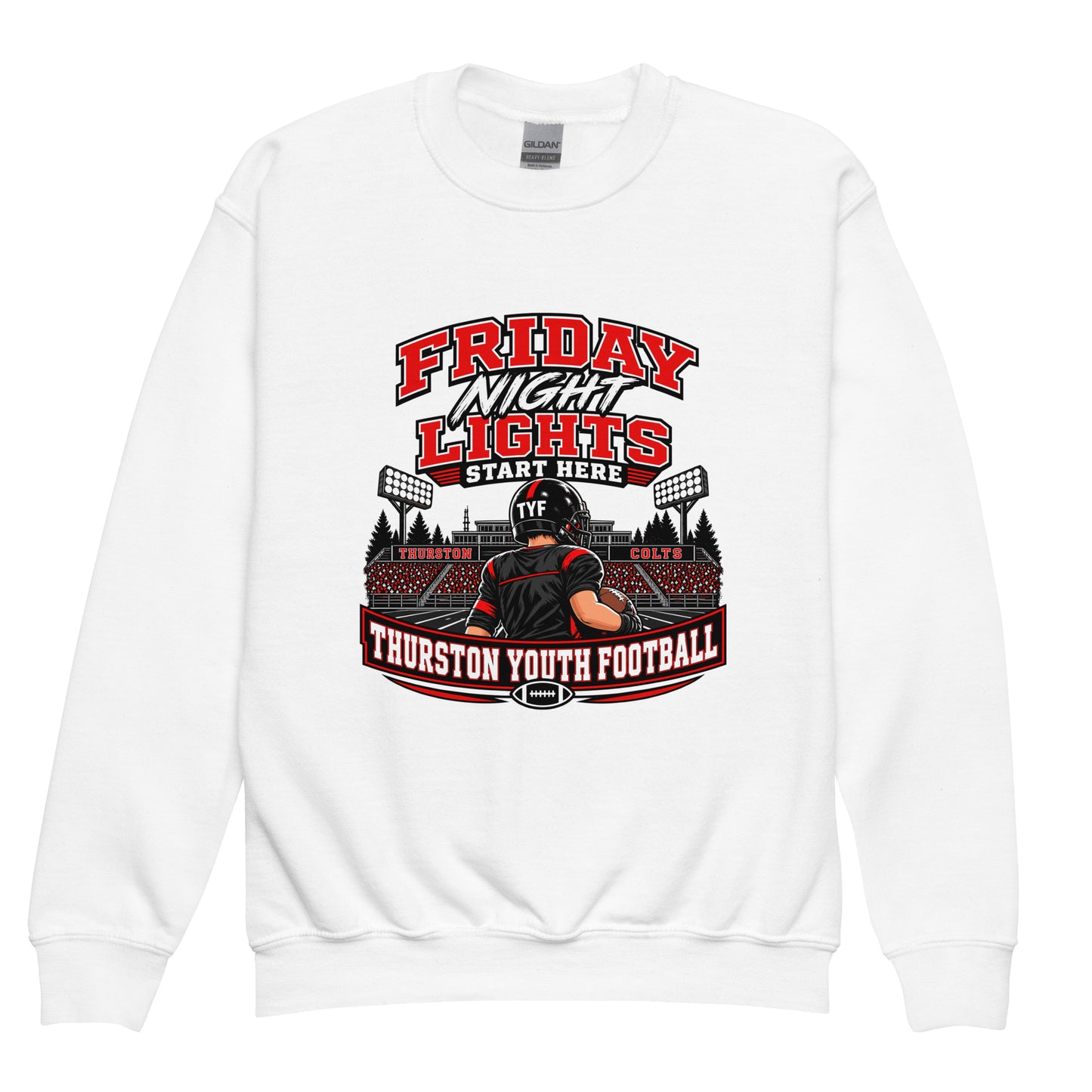Classic | Youth Sweatshirt | Thurston Youth Football | Vanguard Logo