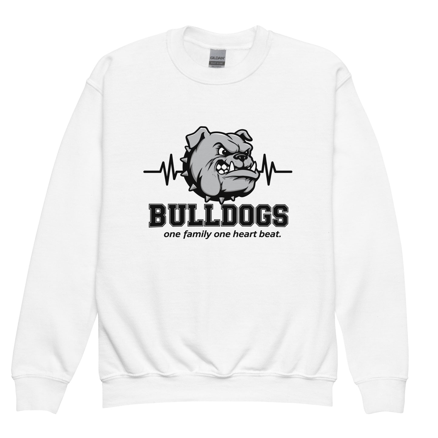 Classic | Youth Sweatshirt | Celina Recreational Football Black | Bulldogs Crest Logo