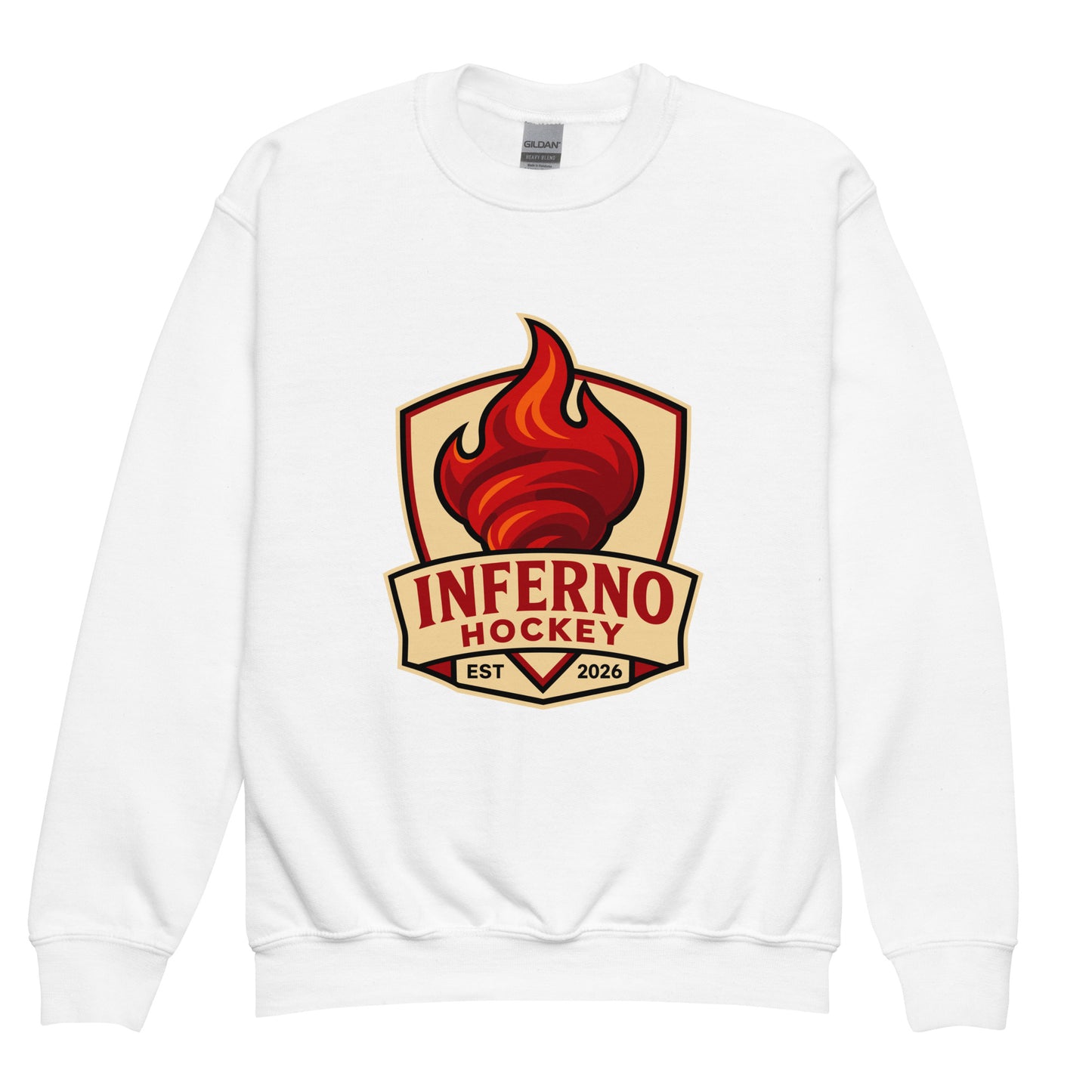 Classic | Youth Sweatshirt | Inferno Hockey | Crest Logo