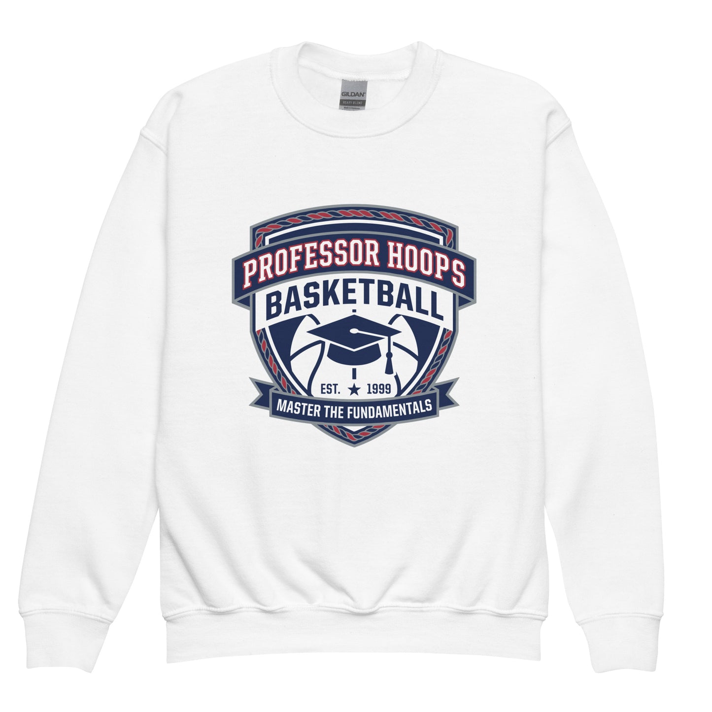 Classic | Youth Sweatshirt | Professor Hoops Basketball | Crest Logo