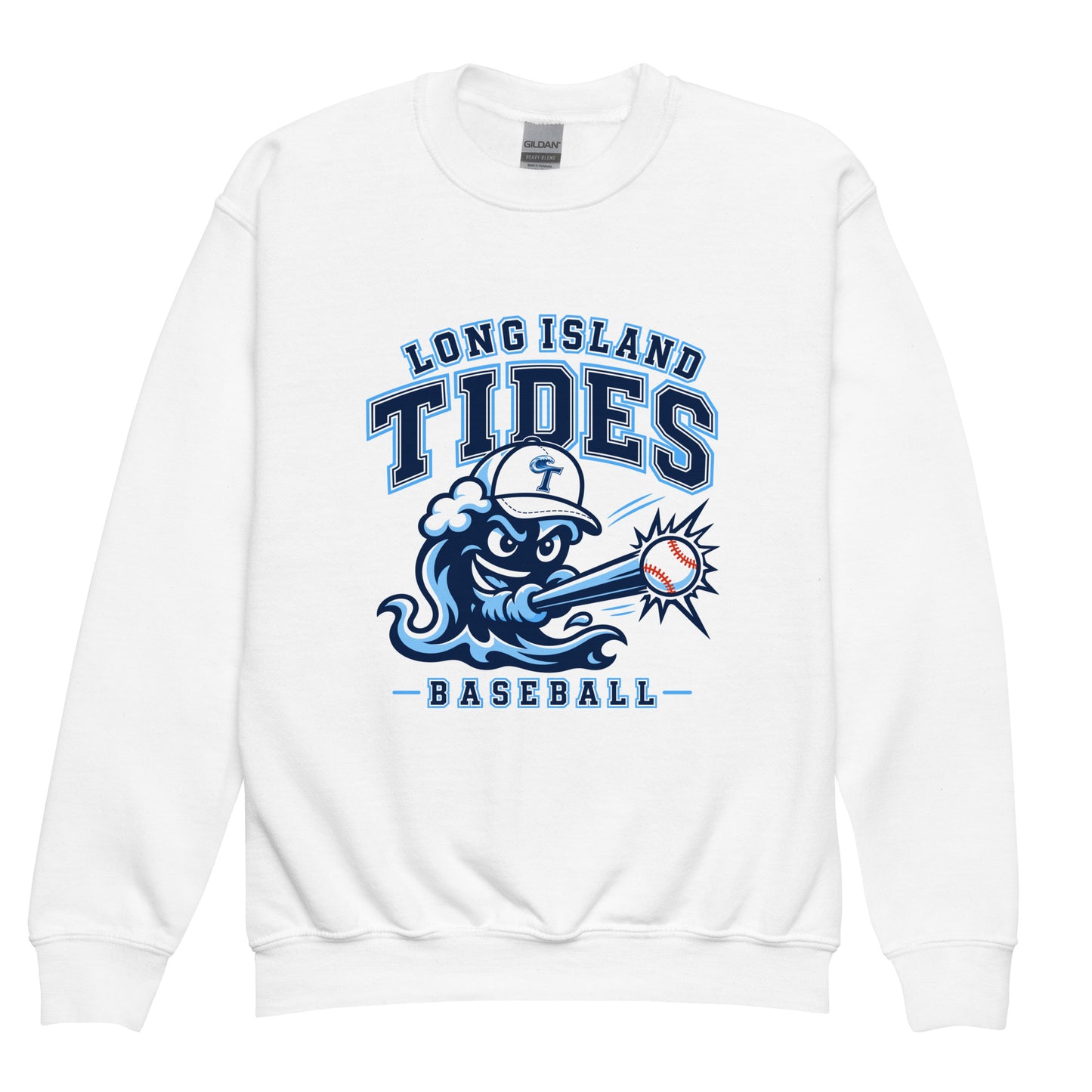 Classic | Youth Sweatshirt | Long Island Tides Baseball | Valor Logo