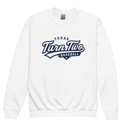 Classic | Youth Sweatshirt | Texas Turn Two Baseball | Athletics Logo