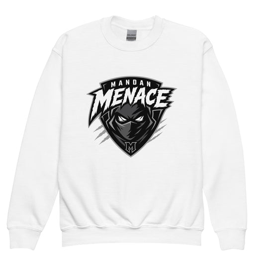 Classic | Youth Sweatshirt | Mandan Menace | Shield Logo
