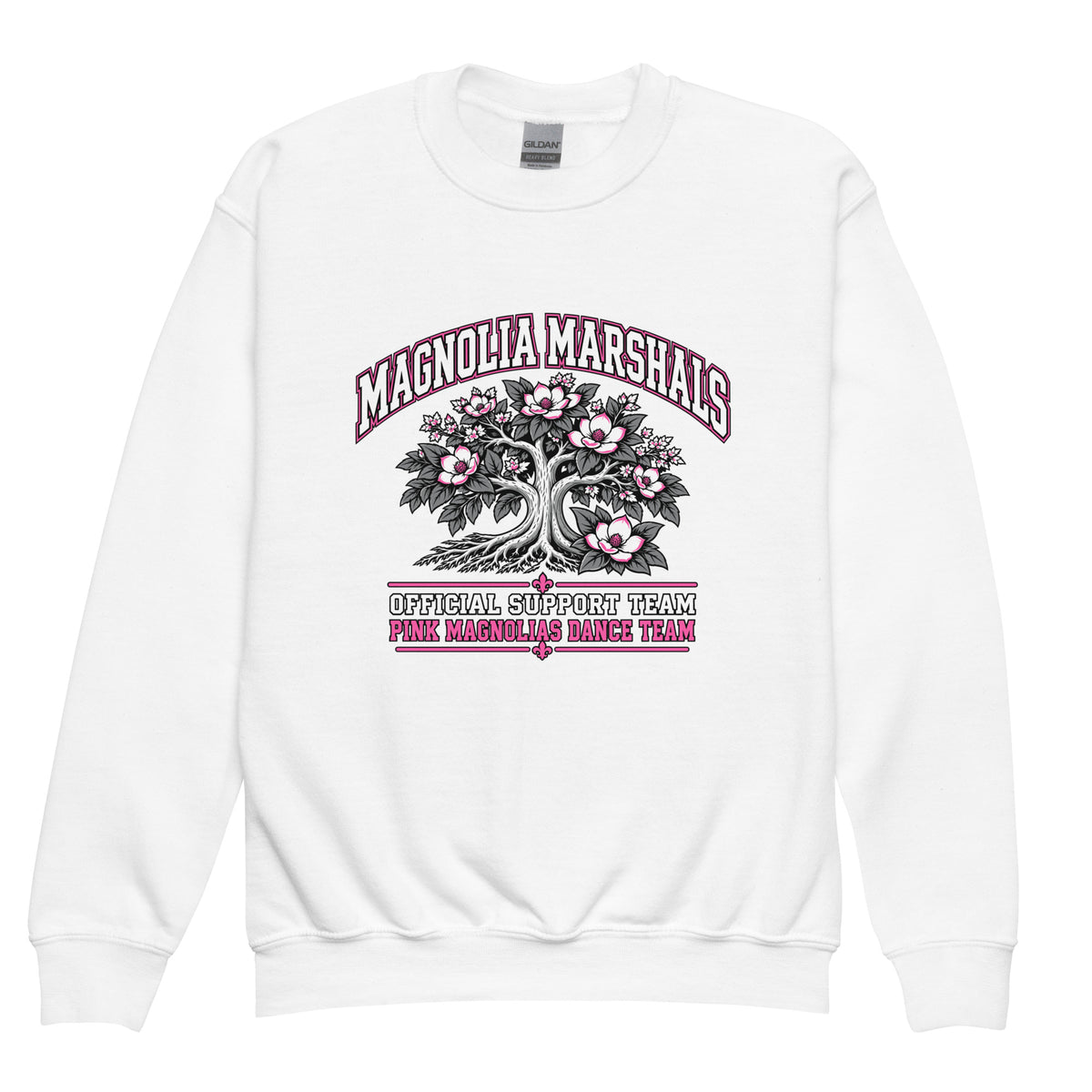 Classic | Youth Sweatshirt | Pink Magnolias Dance | Crest Logo