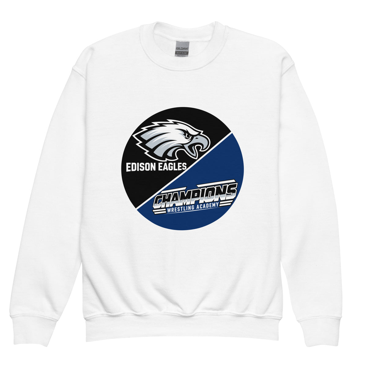 Classic | Youth Sweatshirt | Edison Eagles/CWA Wrestling | Badge Logo