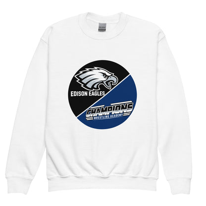 Classic | Youth Sweatshirt | Edison Eagles/CWA Wrestling | Badge Logo