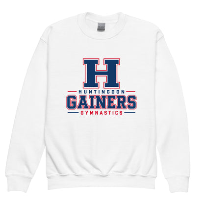 Classic | Youth Sweatshirt | HCC Gymnastics | Gainers Emblem Logo