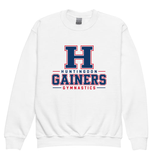 Classic | Youth Sweatshirt | HCC Gymnastics | Gainers Emblem Logo