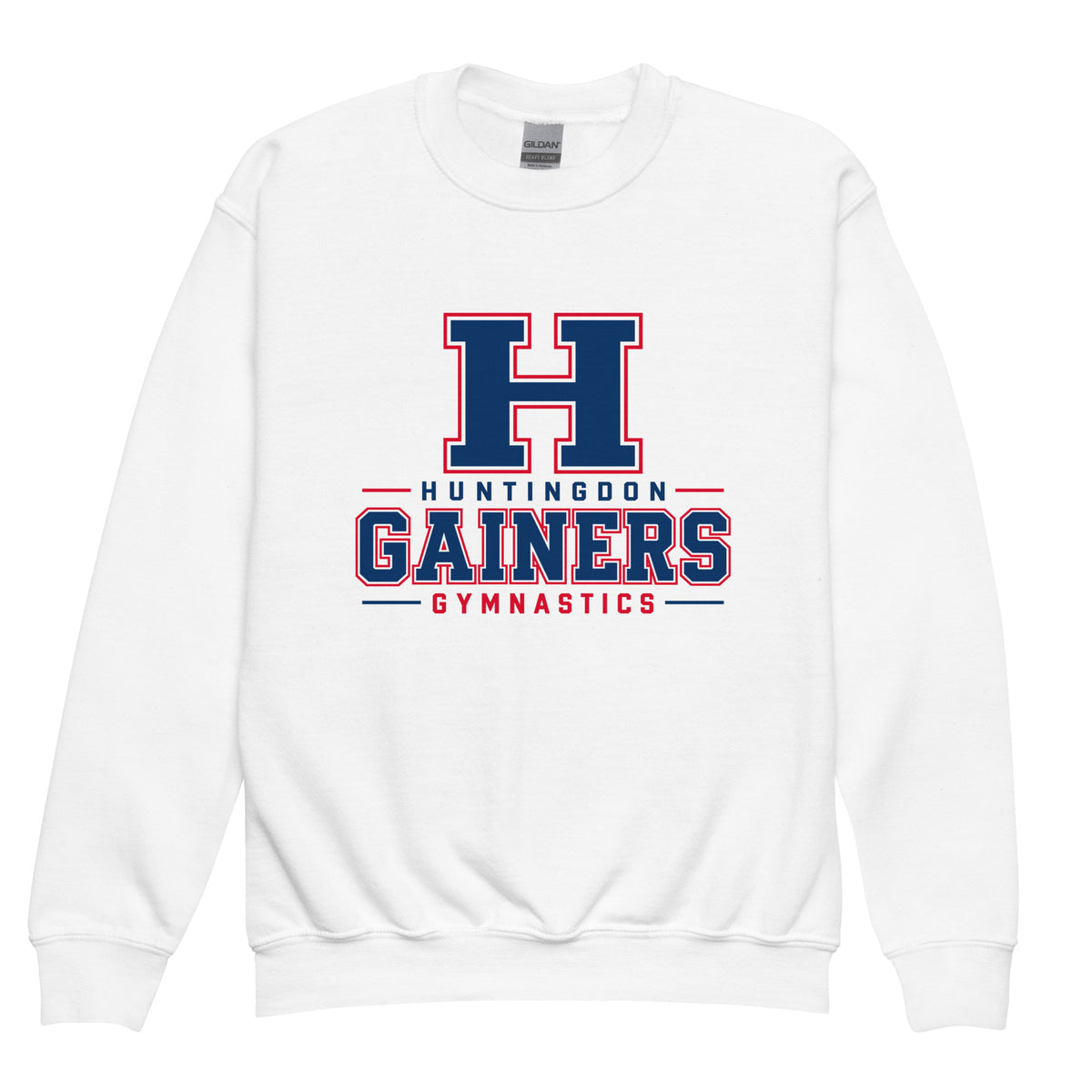 Classic | Youth Sweatshirt | HCC Gymnastics | Gainers Emblem Logo