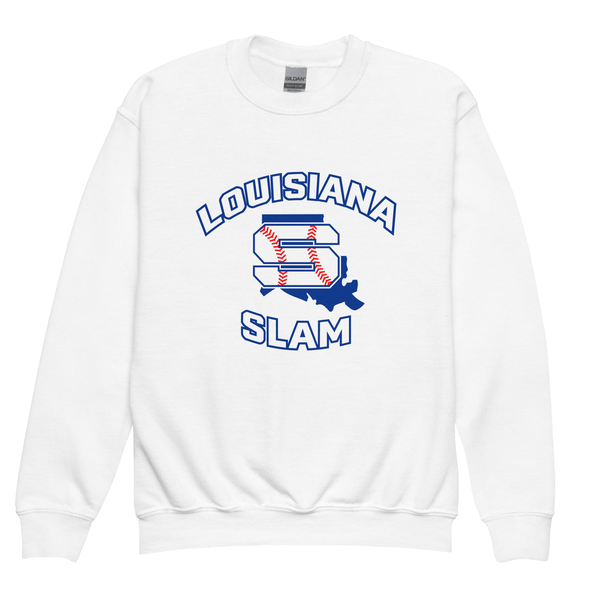 Classic | Youth Sweatshirt | Louisiana Slam Baseball | Emblem Logo