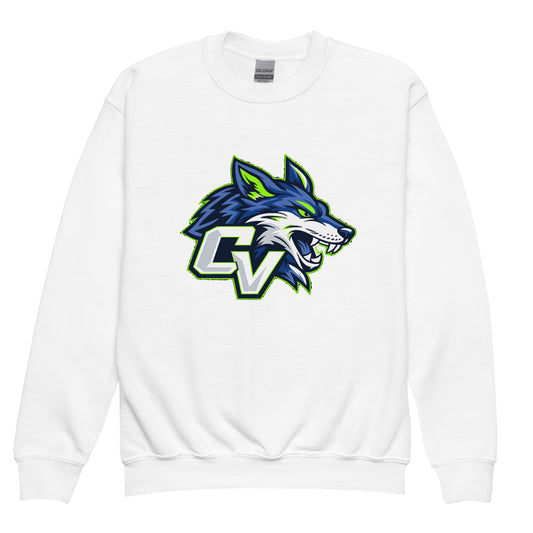 Classic | Youth Sweatshirt | Cumberland Valley Coyotes Football | Crest Logo