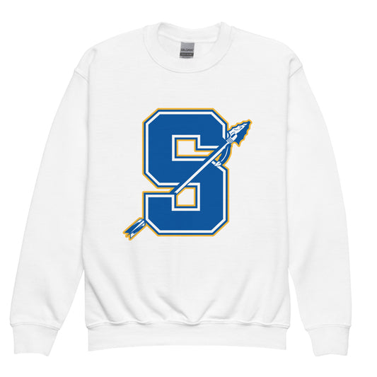 Classic | Youth Sweatshirt | Senatobia Warriors Baseball | Lettermark Logo