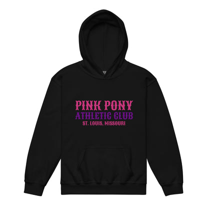 Classic | Youth Hoodie | Pink Pony Athletic Club | Athletic Wordmark Logo