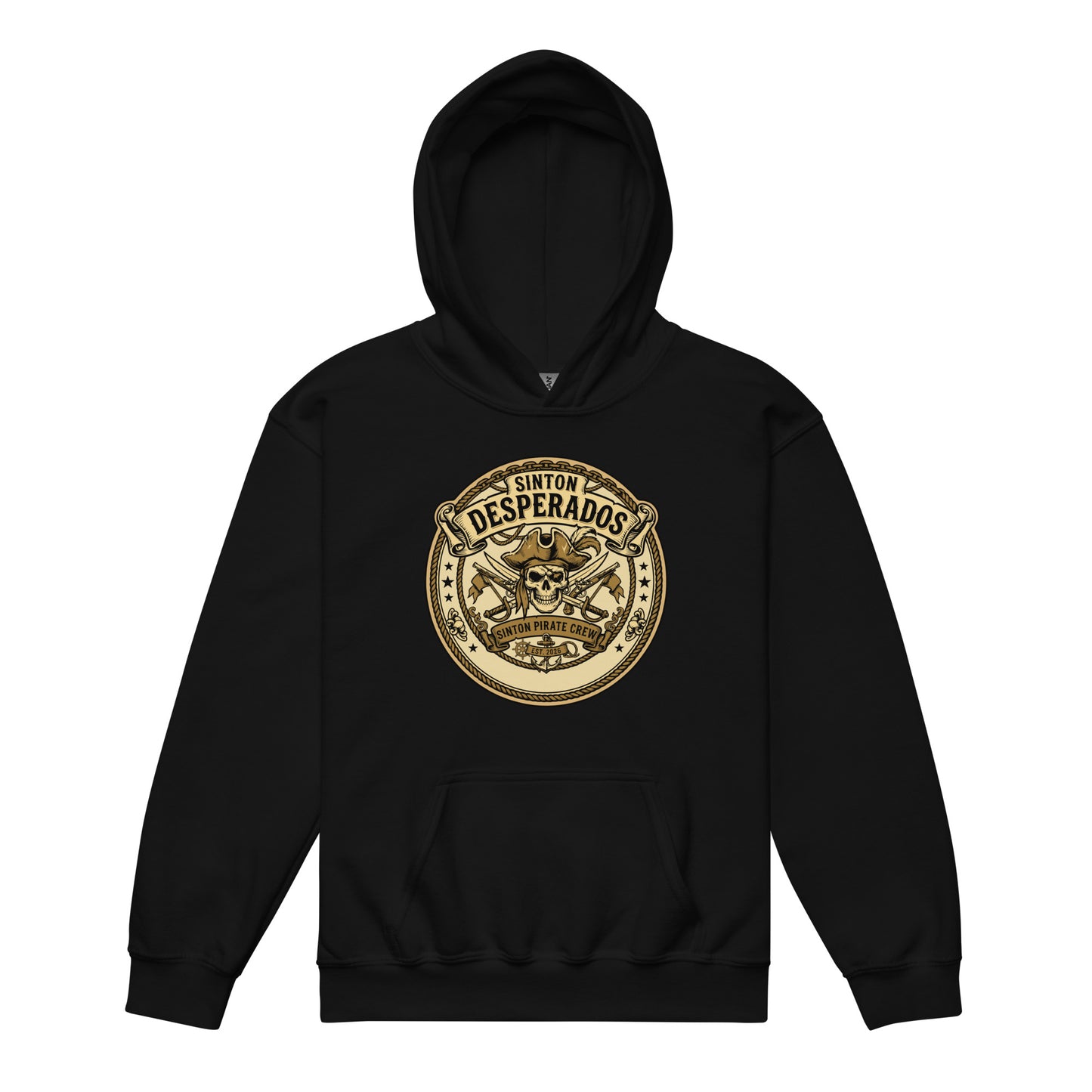 Classic | Youth Hoodie | Sinton Desperados Baseball | Badge Logo