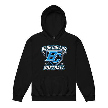 Classic | Youth Hoodie | Blue Collar Softball 2034 | Shield Logo