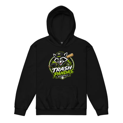 Classic | Youth Hoodie | Trash Pandas Baseball Organization | Mascot Logo