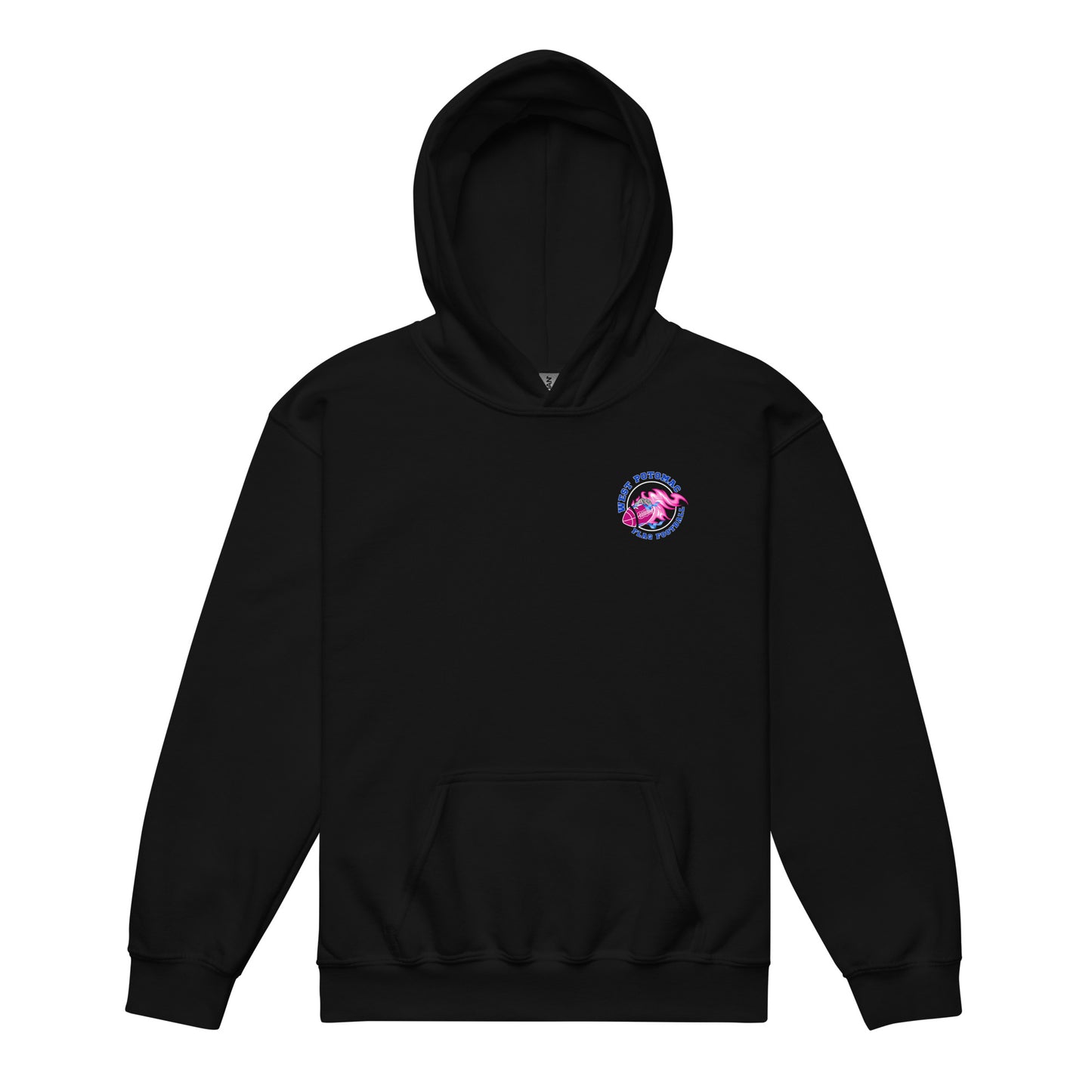 Classic | Youth Hoodie | West Potomac Flag Football | Emblem Logo